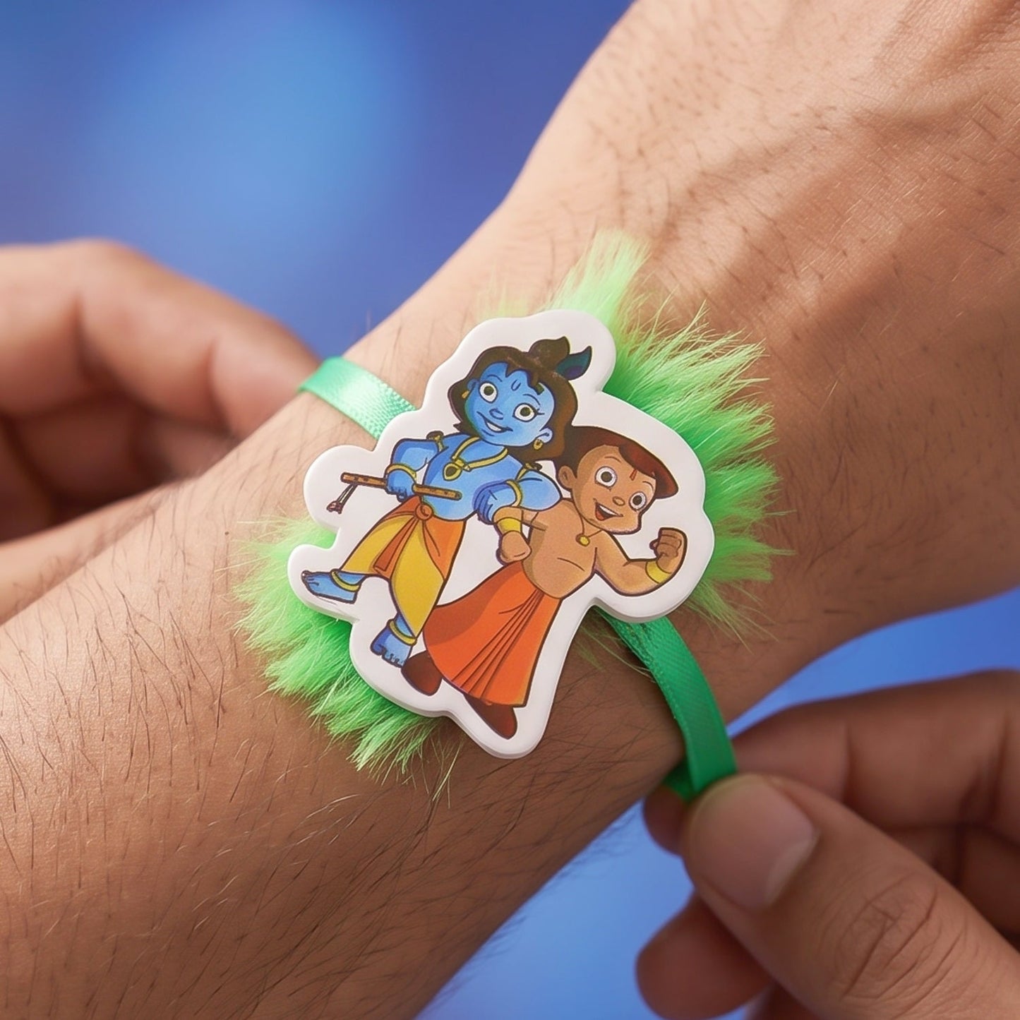 Krishna And Bheem Character Kids Designer Rakhi Raksha Bandhan Gift