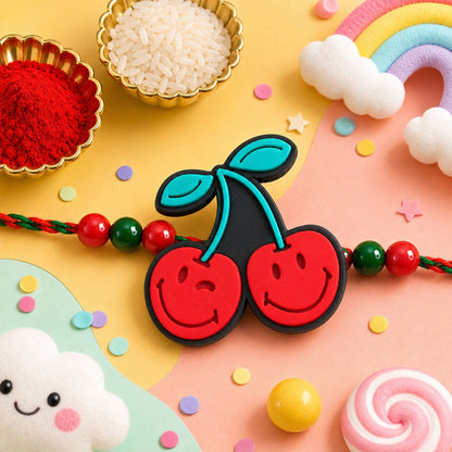 Cute Popsicle Cherry Kids Rakhi Combo Set Raksha Bandhan Special (3 Pc)