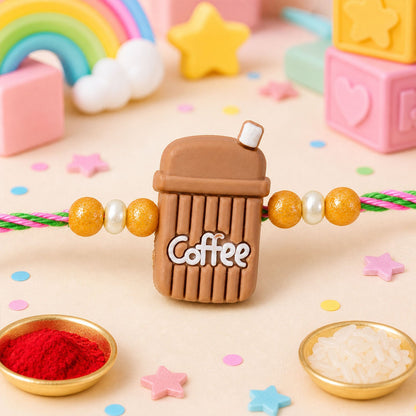 Coffee Banana Cupcake Kids Rakhi Combo Raksha Bandhan Set (3 Pc)