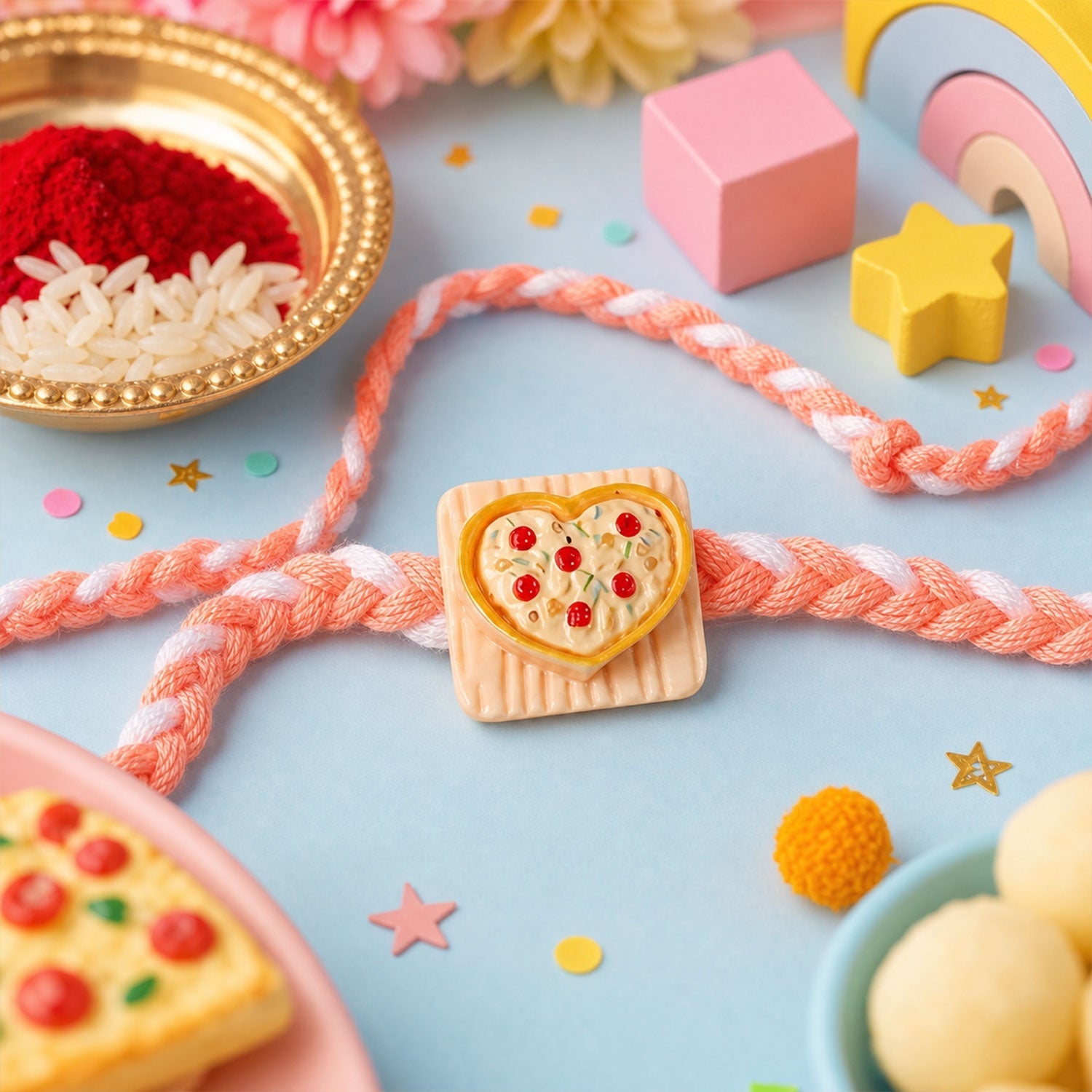 Bunny Snacks Kids Designer Rakhi Combo Pack Raksha Bandhan (4 Pc)