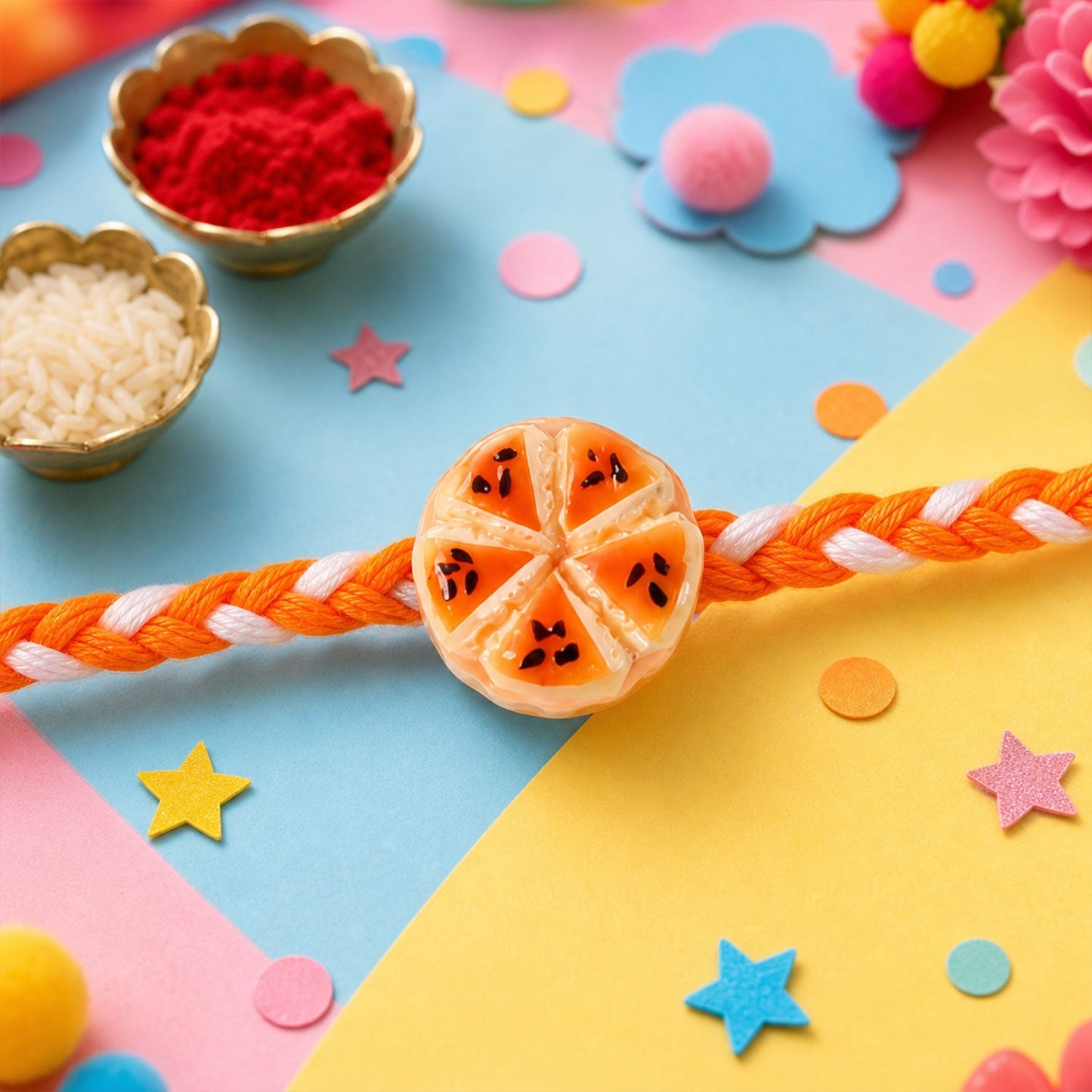 Milk Fries Cake Kids Rakhi Combo Set Raksha Bandhan Special (4 Pc)