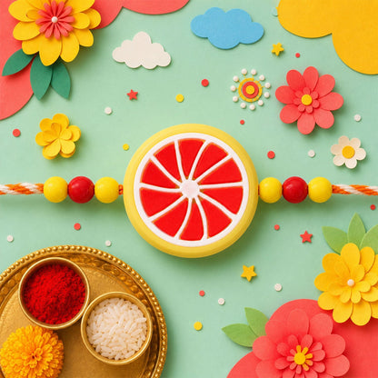 Juice Fruit Candy Kids Rakhi Combo Pack Raksha Bandhan Set (4 Pc)