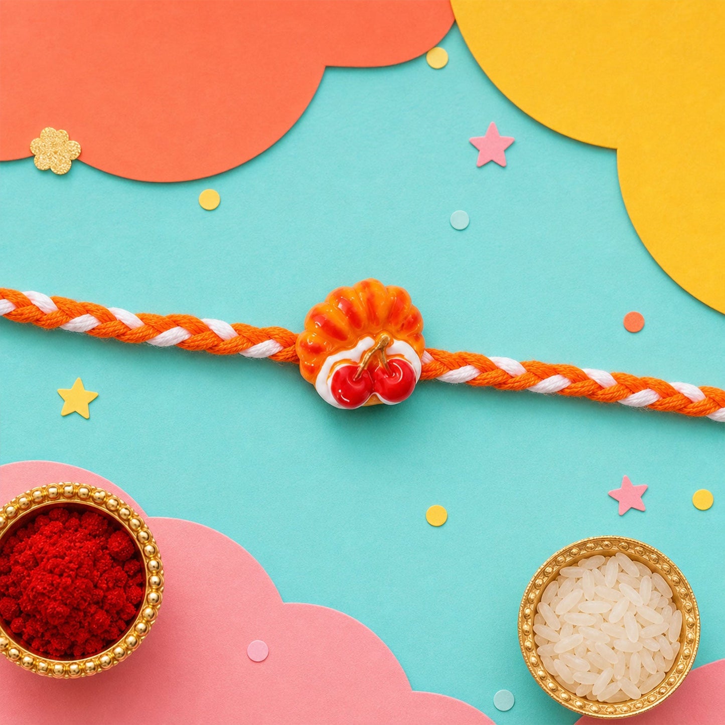 Unicorn Food Kids Designer Rakhi Combo Pack Raksha Bandhan (5 Pc)