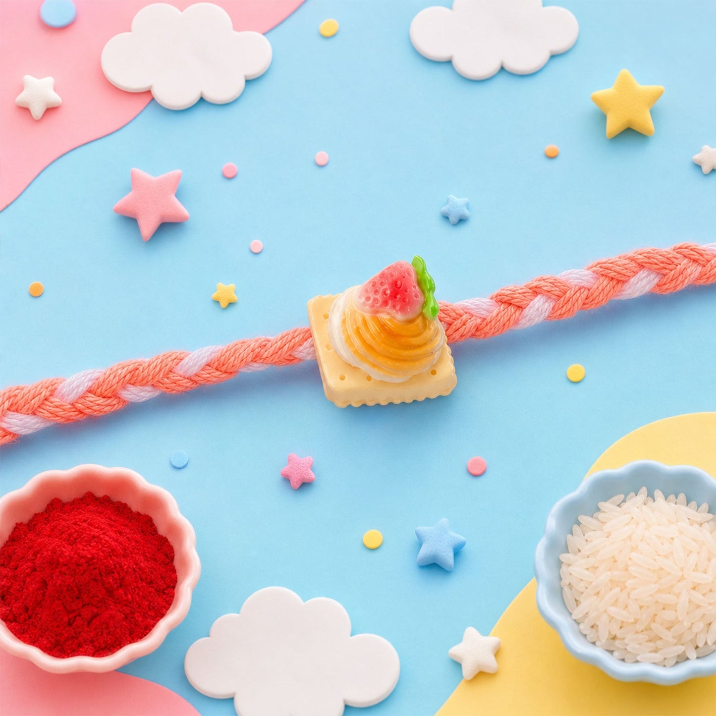 Unicorn Food Kids Designer Rakhi Combo Pack Raksha Bandhan (5 Pc)