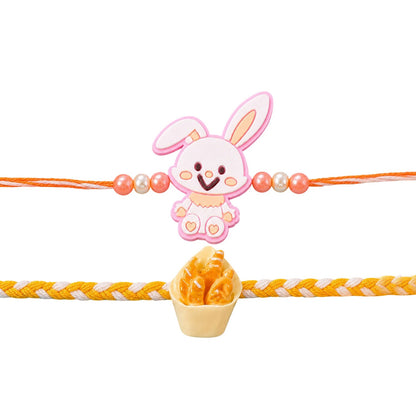Bunny Fries Kids Designer Rakhi Combo Raksha Bandhan (2 Pc)