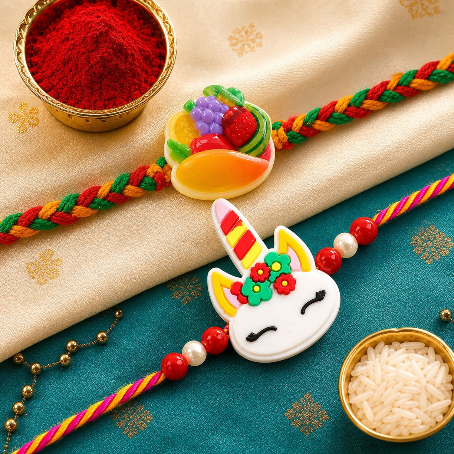 Unicorn Taco Kids Designer Rakhi Set Raksha Bandhan (2 Pc)