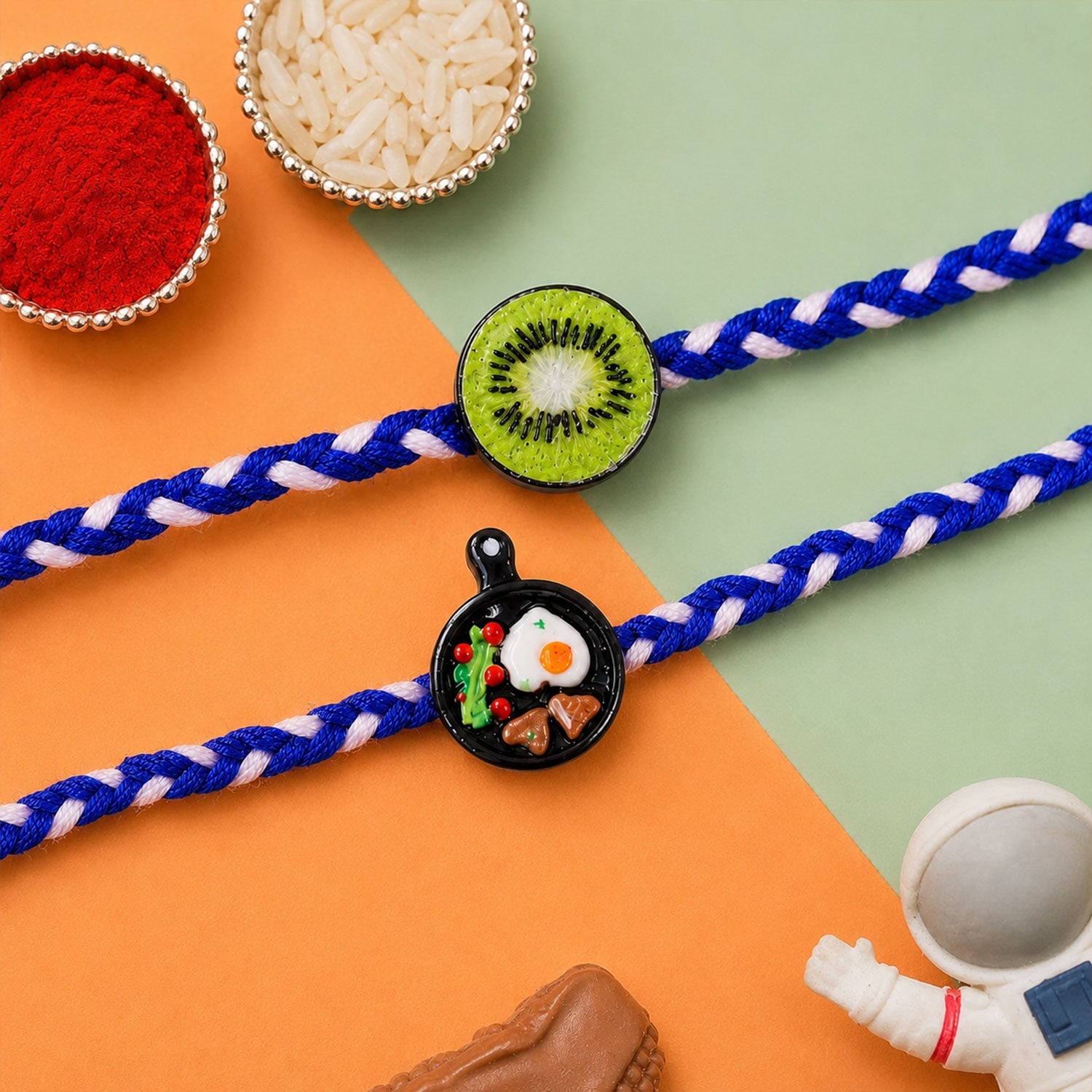 Kiwi Kids Designer Rakhi Combo Raksha Bandhan (2 Pc)