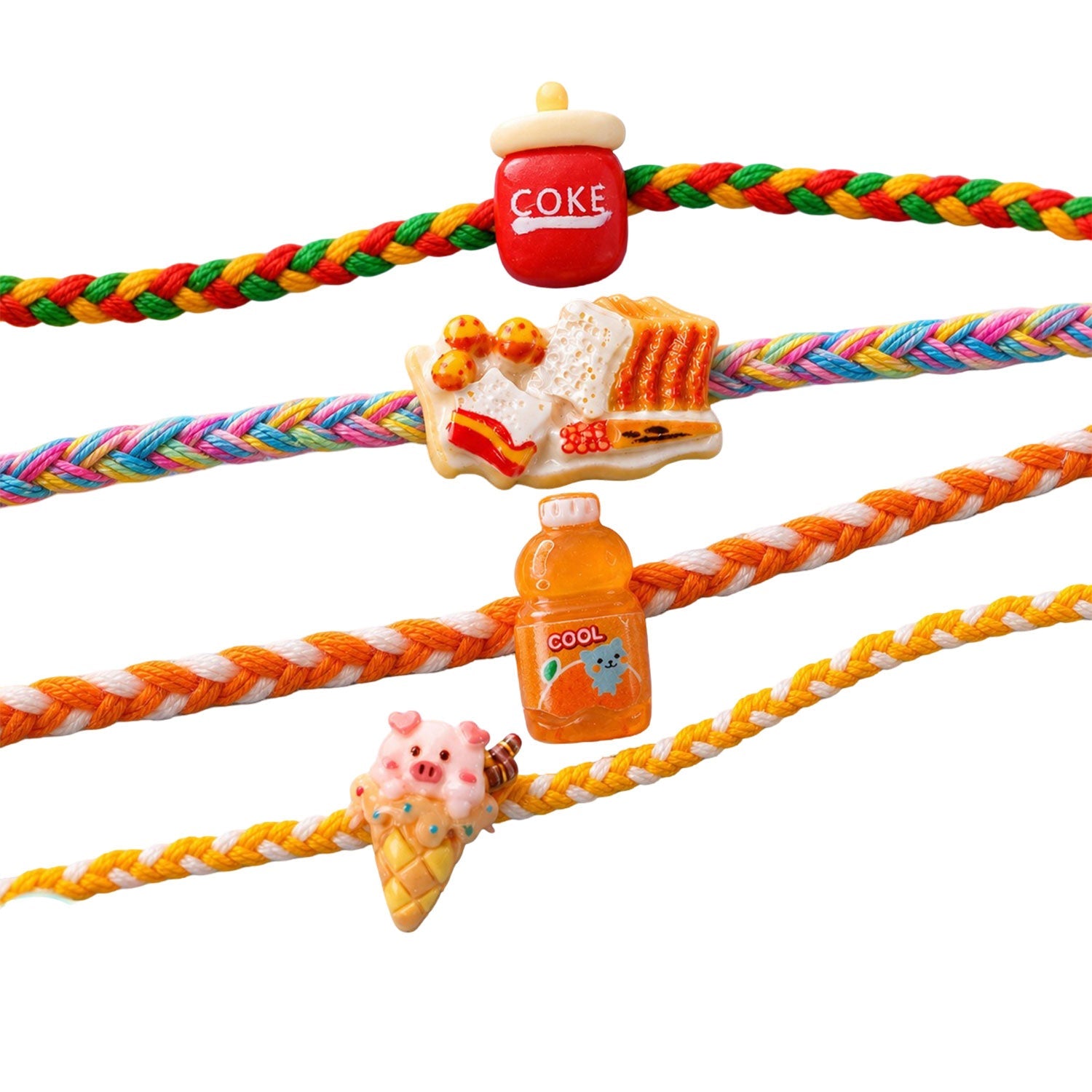 Drink Fries Dessert Kids Rakhi Combo Set Raksha Bandhan (4 Pc)