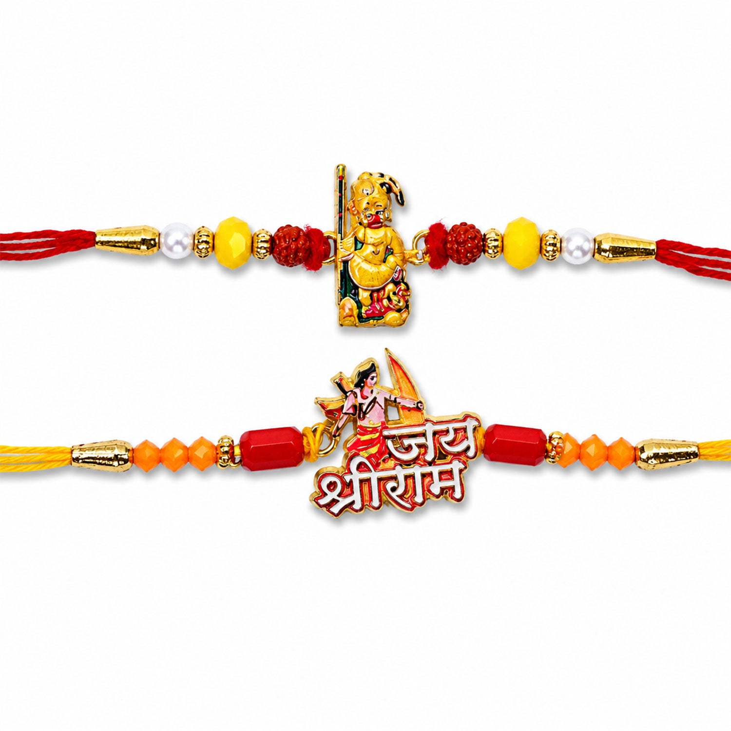 Shree Krishna Devotional Rakhi Set Raksha Bandhan (2 Pc)
