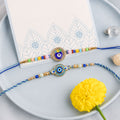 Evil Eye Beads Designer Rakhi Combo Raksha Bandhan (2 Pc)