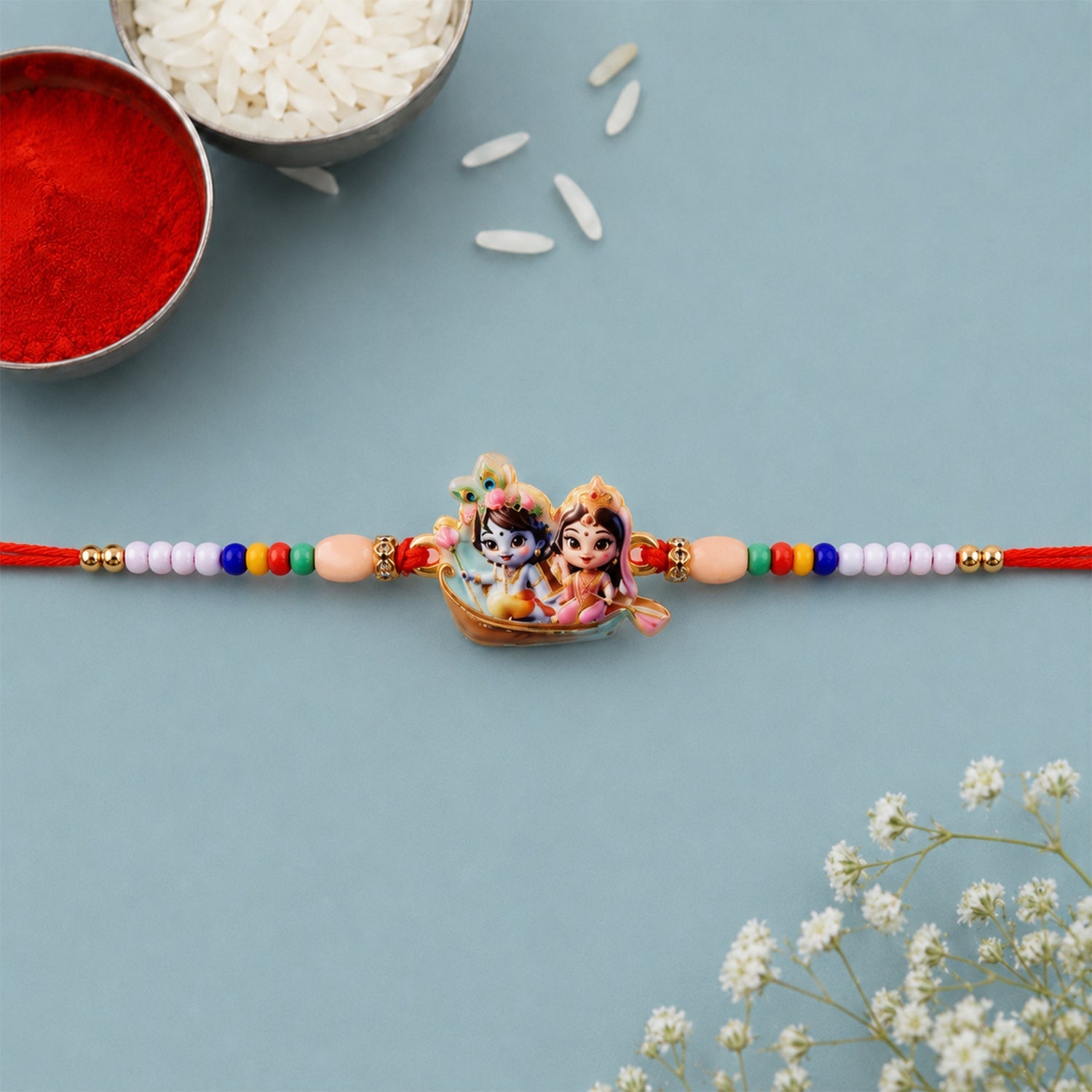 Divine Premium Designer Rakhi Combo Set Raksha Bandhan (10 Pc)
