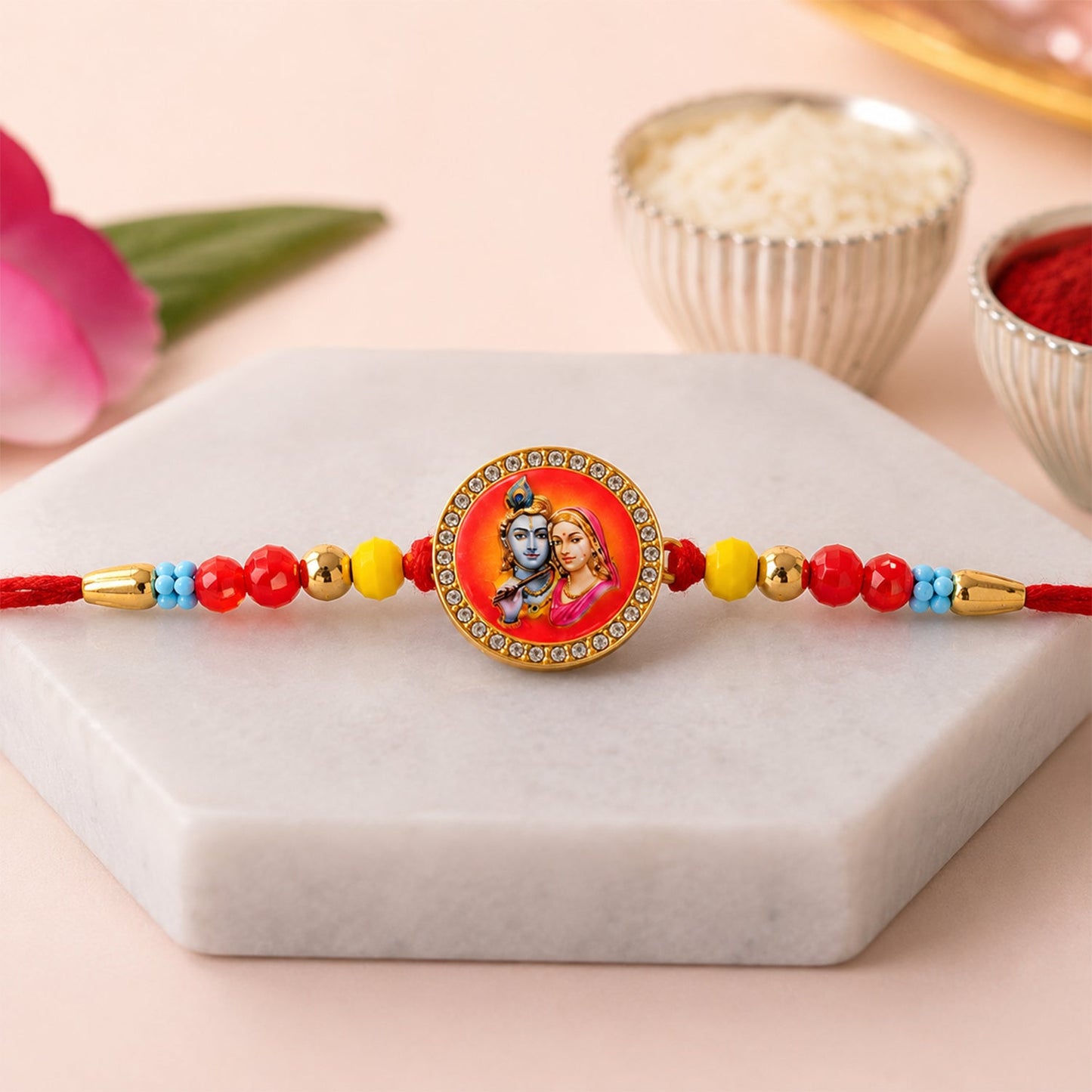 Divine Premium Designer Rakhi Combo Set Raksha Bandhan (10 Pc)