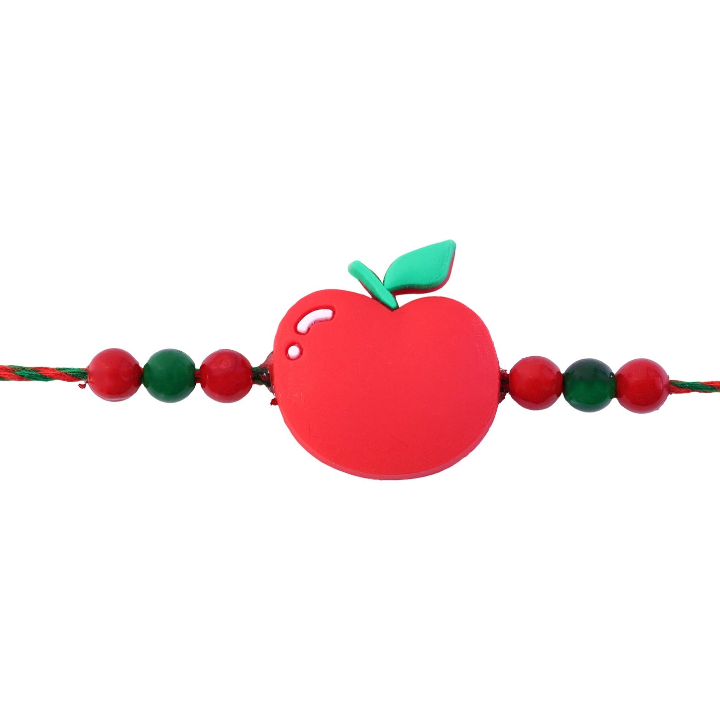 Apple Charm Kids Rakhi with Beads for Raksha Bandhan Special