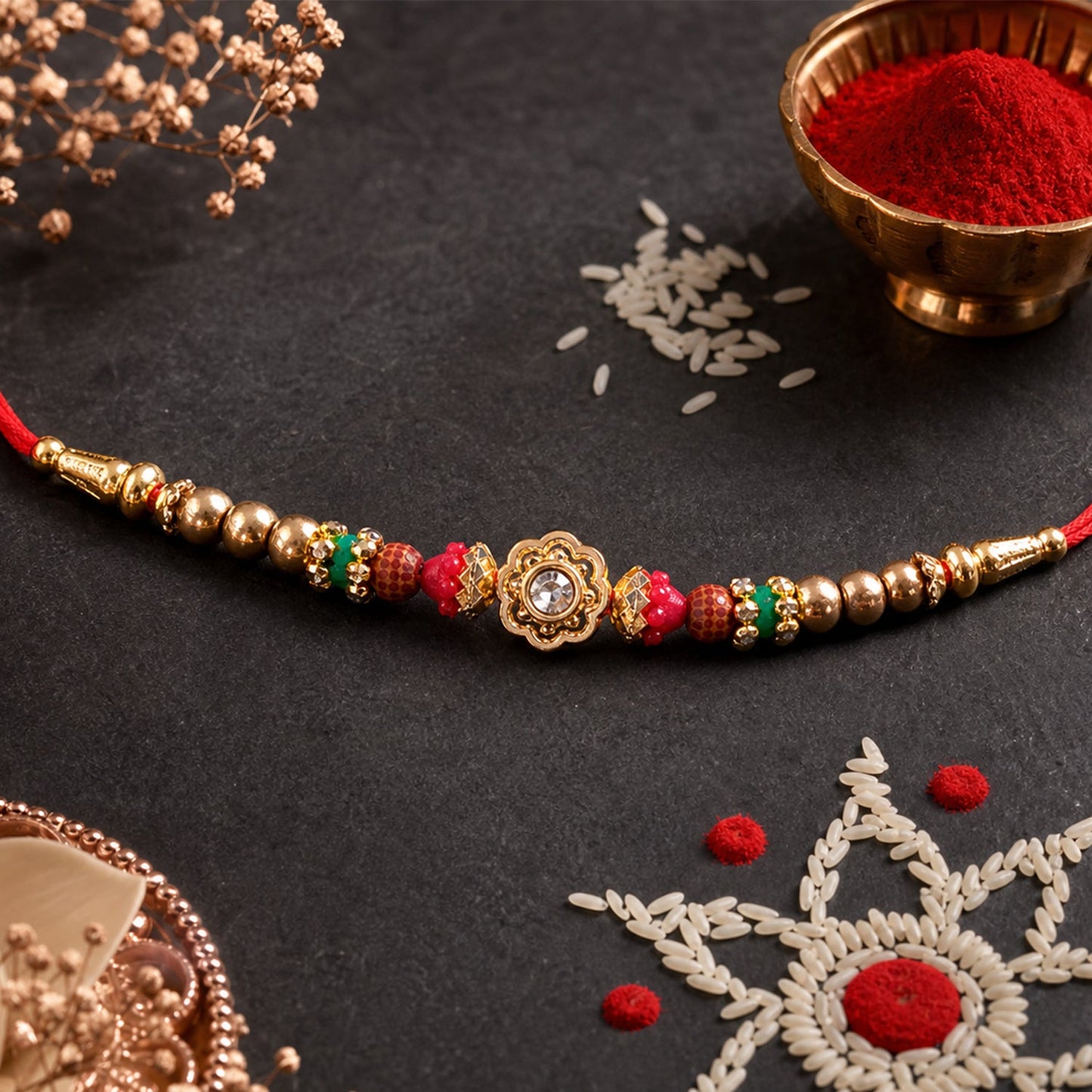 Round Designer Rakhi for Raksha Bandhan Special