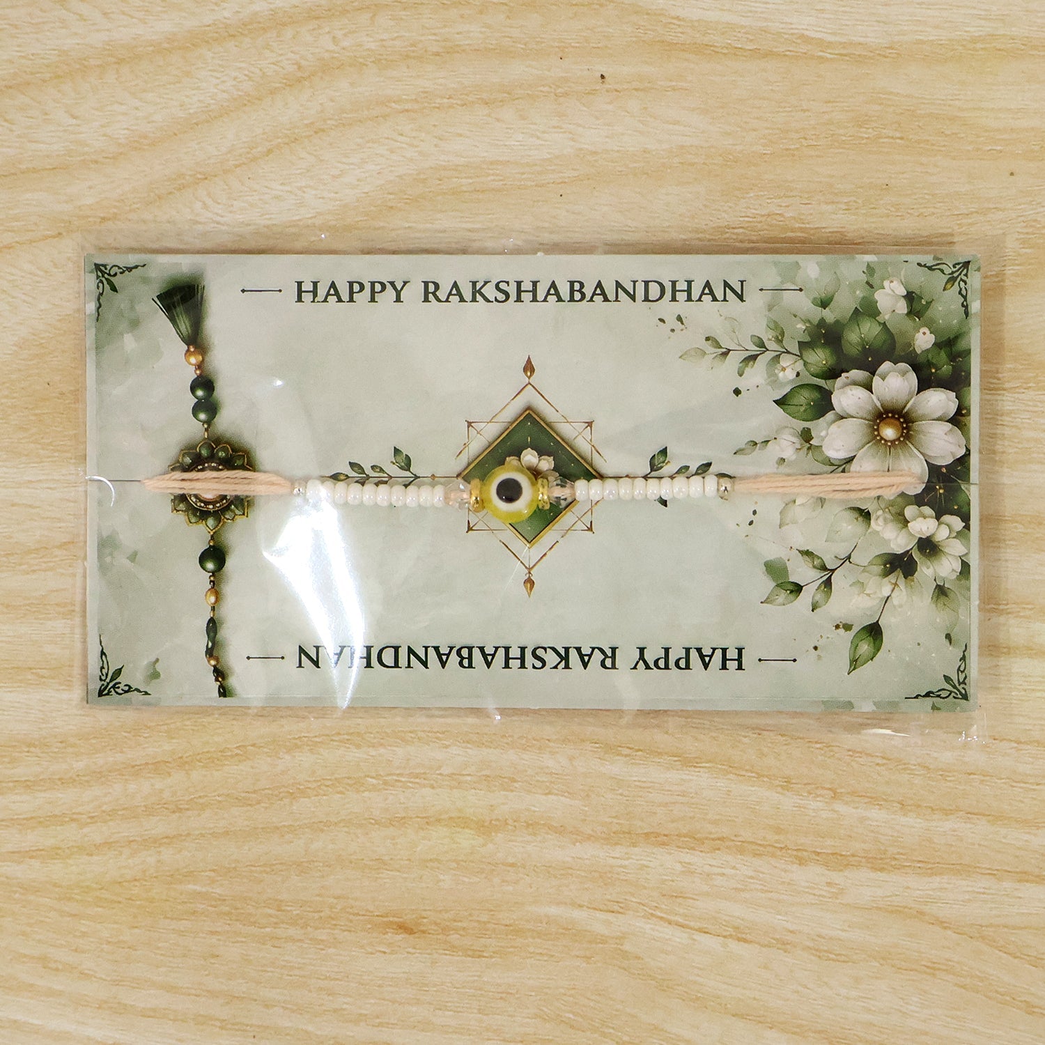 Evil Eye Pearl Rakhi Design for Raksha Bandhan Special