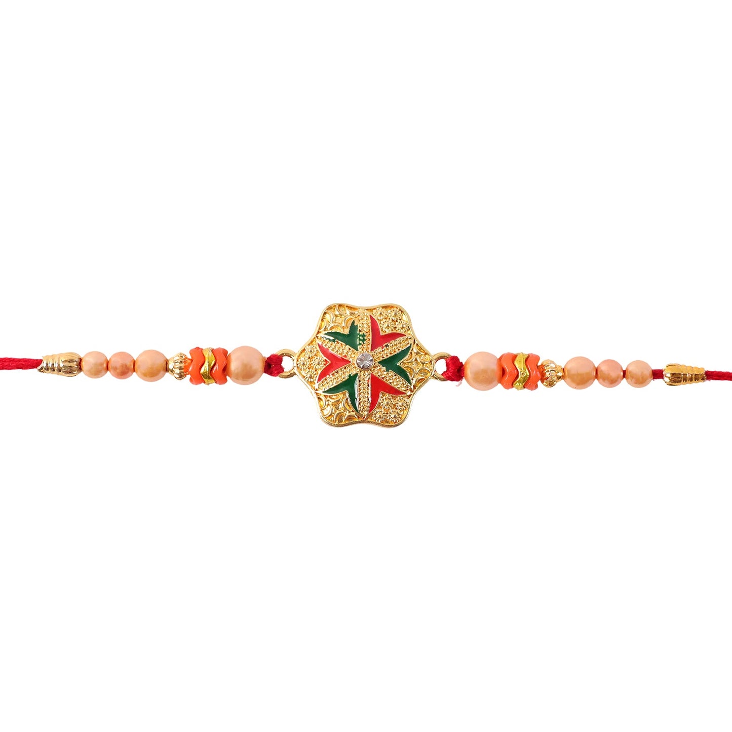 Star Flower Stone Rakhi Bracelet Design for Raksha Bandhan