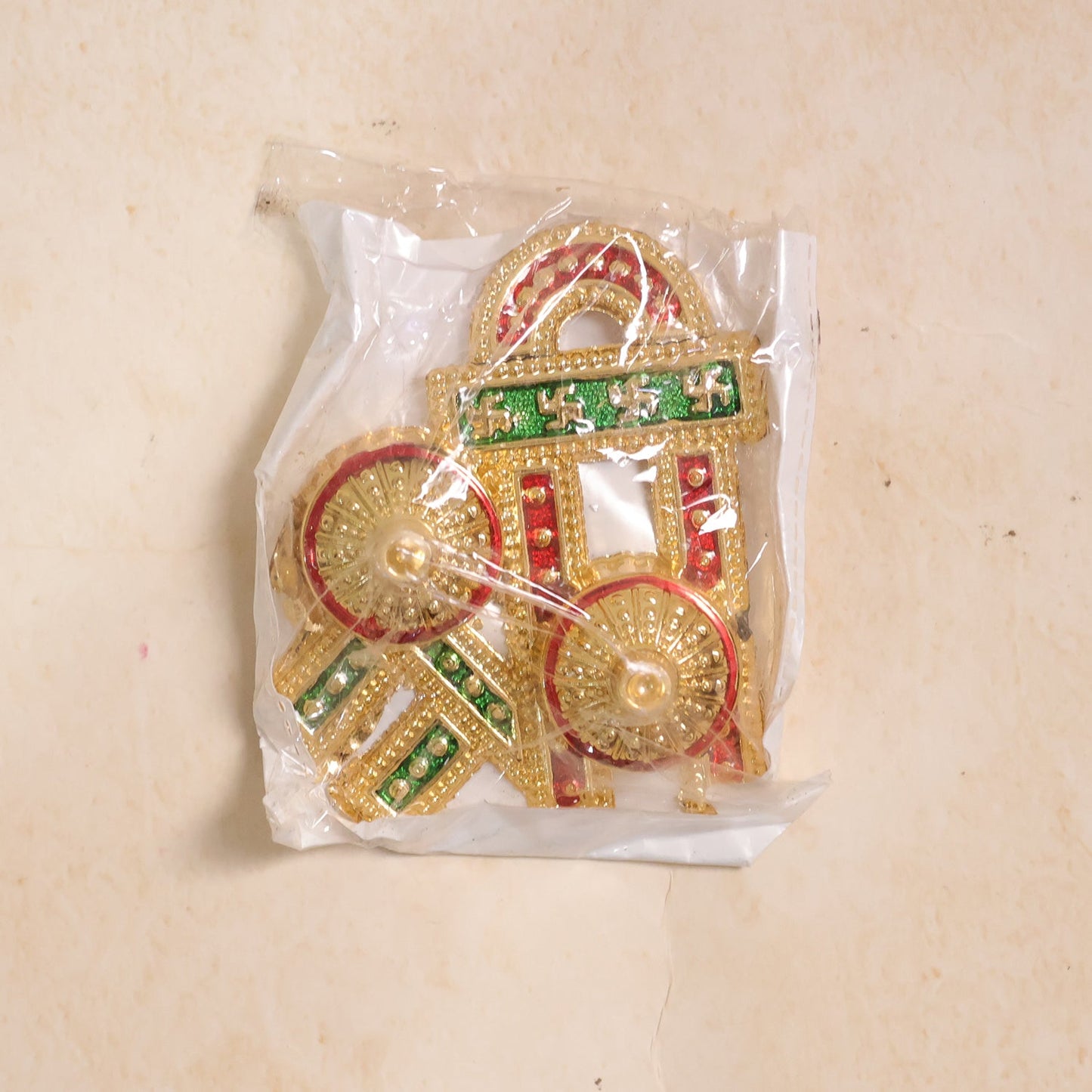 Decorative Shree Shape Double Kumkum Roli Chawal Dish (1 Pc)