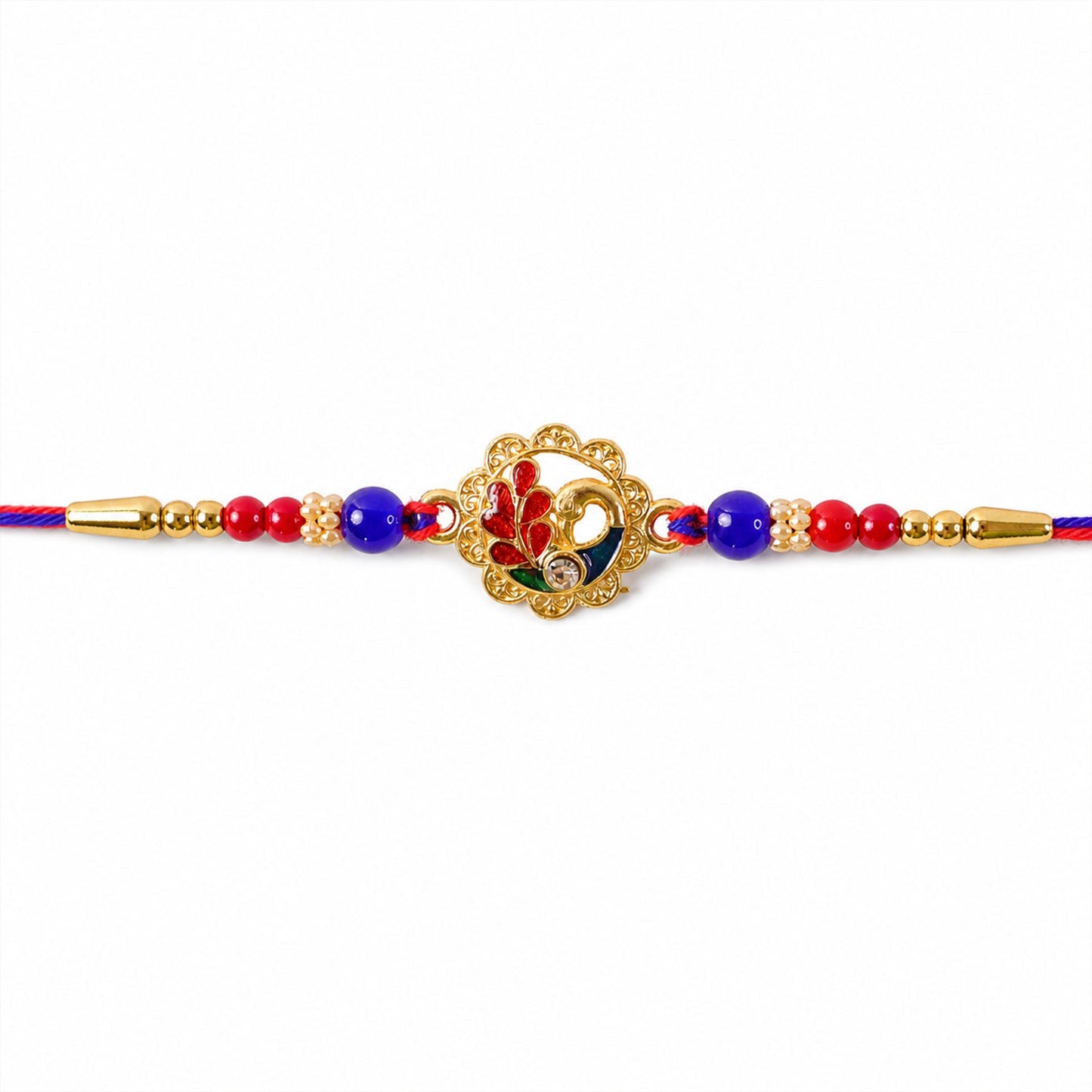 Premium AD Stone Studded Designer Rakhi for Brother | Fancy Diamond Look Rakhi