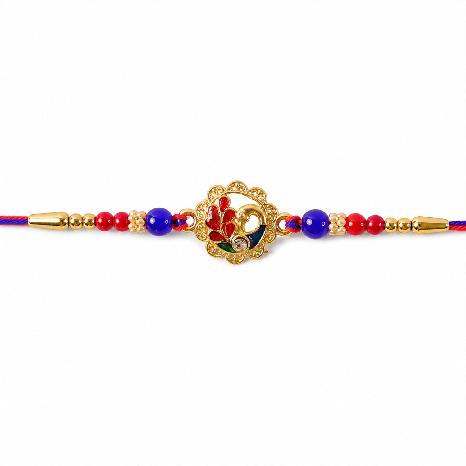 Premium AD Stone Studded Designer Rakhi for Brother | Fancy Diamond Look Rakhi