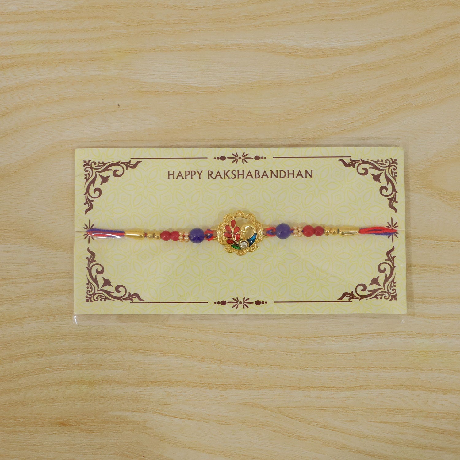 Premium AD Stone Studded Designer Rakhi for Brother | Fancy Diamond Look Rakhi