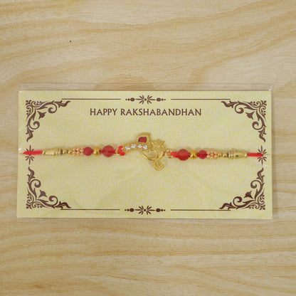Traditional Peacock Meenakari Rakhi for Brother | Mor Design Rakshabandhan Rakhi