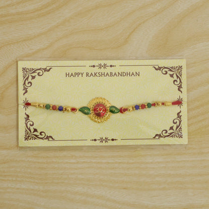 Trendy Evil Eye Rakhi with Beads for Brother | Nazar Battu Protection Rakhi
