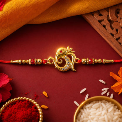 Elegant Kundan Stone Floral Rakhi for Brother | Premium Designer Rakhi