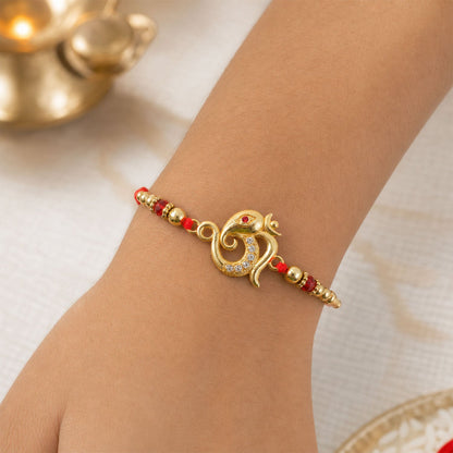 Elegant Kundan Stone Floral Rakhi for Brother | Premium Designer Rakhi