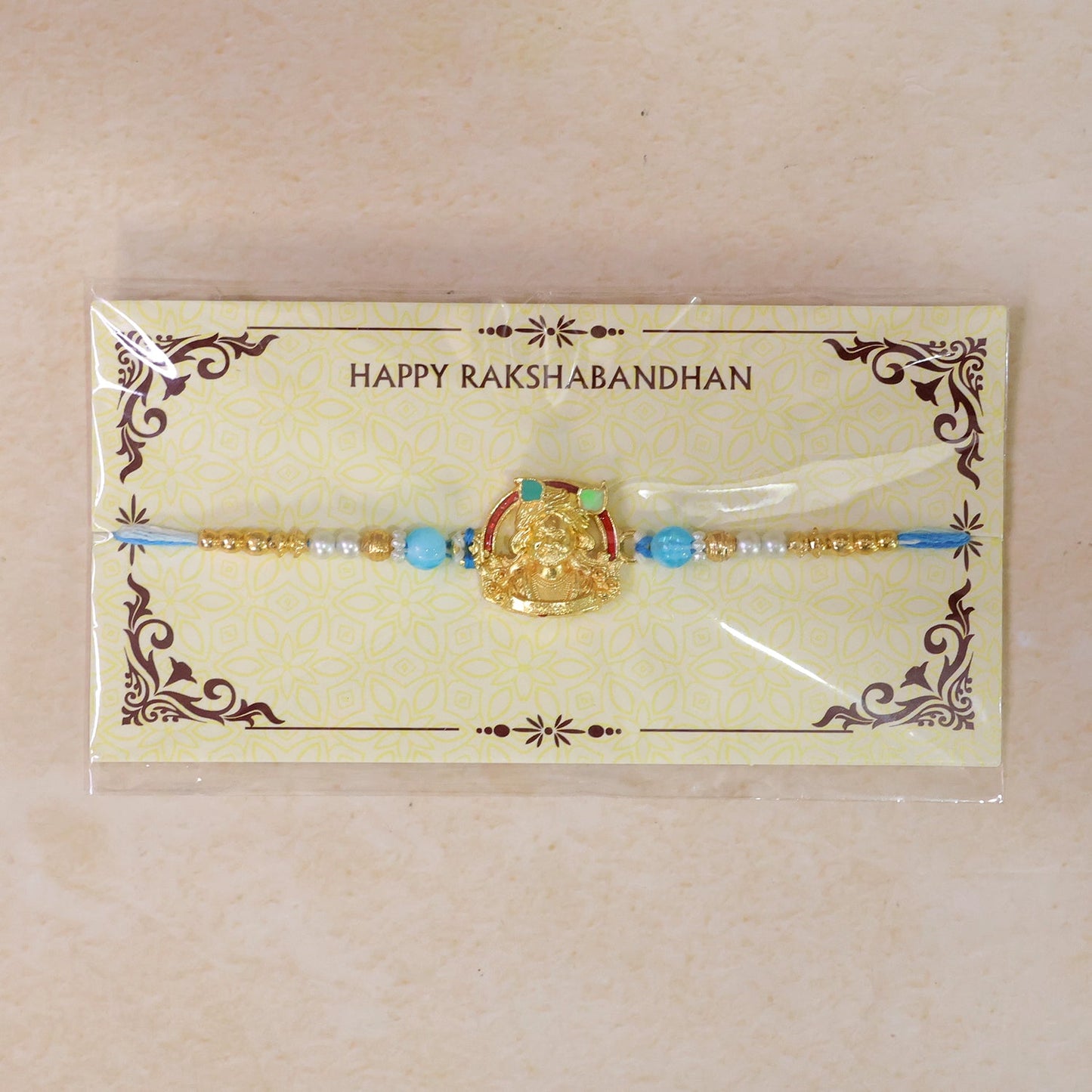 Classic Pearl Moti Rakhi for Brother | Traditional White Beads Rakhi