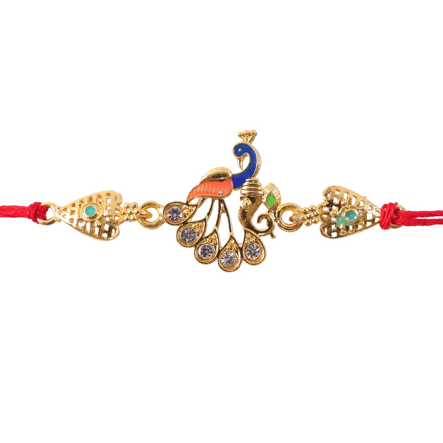 Elegant Silver Look AD Rakhi for Brother | Shining Designer Rakhi