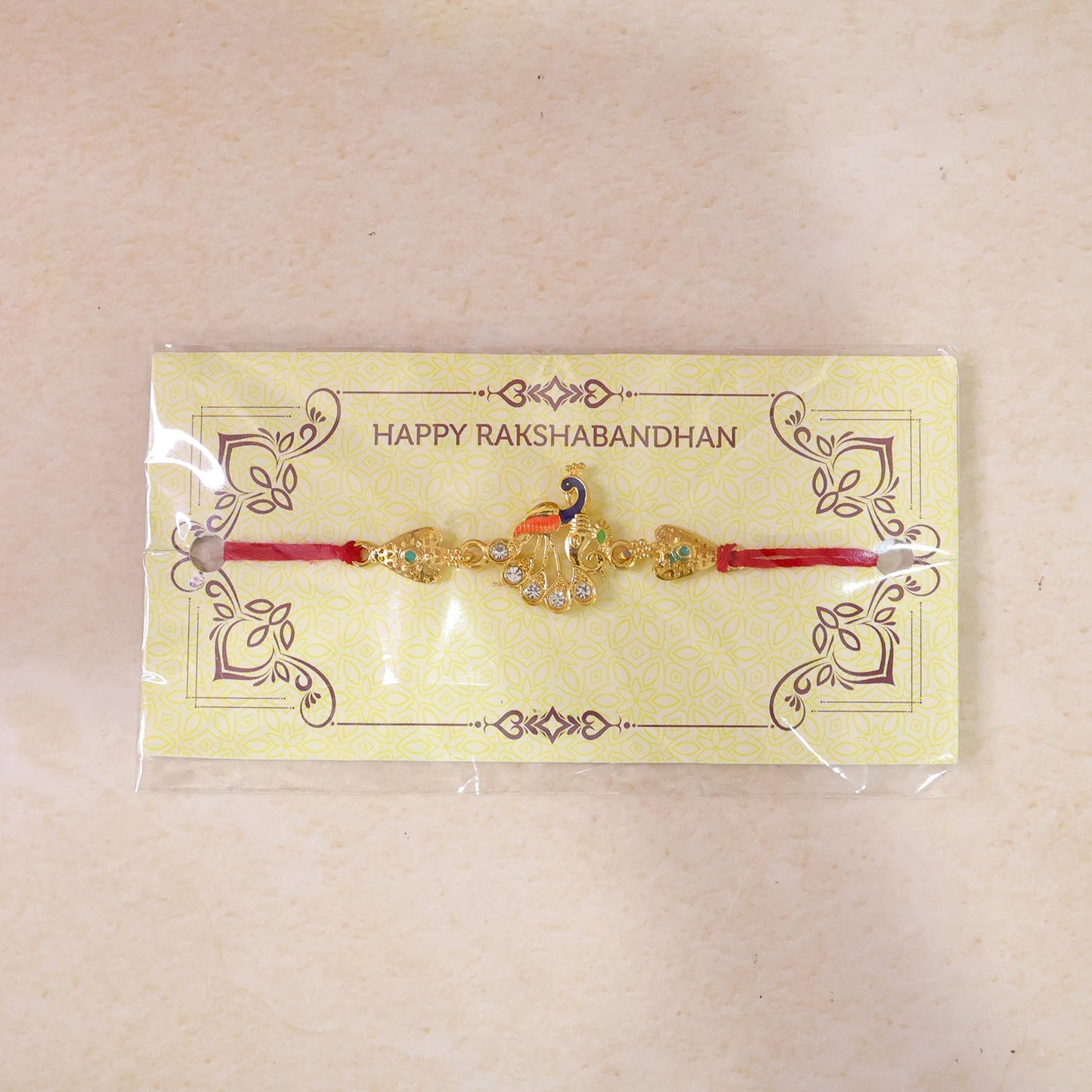 Elegant Silver Look AD Rakhi for Brother | Shining Designer Rakhi