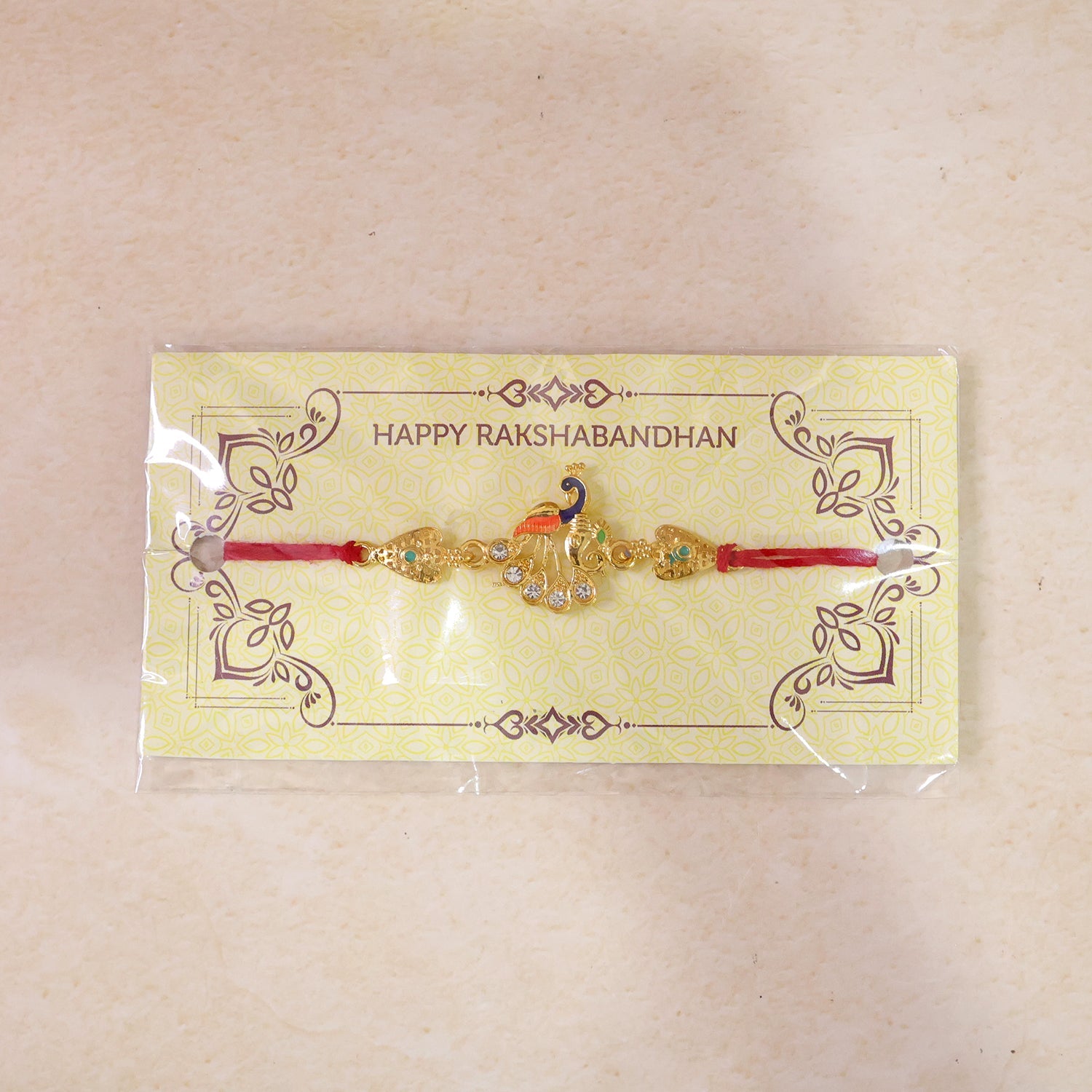 Elegant Silver Look AD Rakhi for Brother | Shining Designer Rakhi