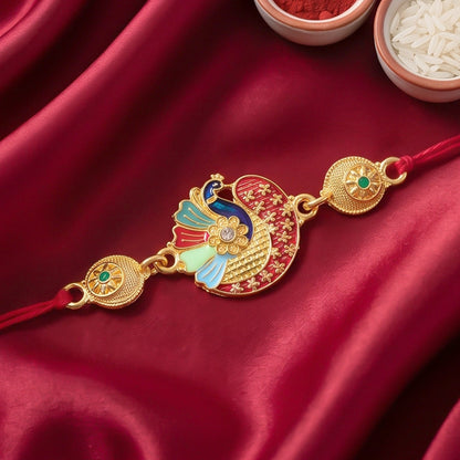 Premium Kundan & Pearl Designer Rakhi for Brother | Royal Rakshabandhan Rakhi