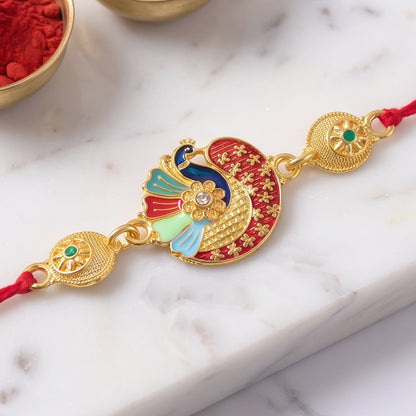 Premium Kundan & Pearl Designer Rakhi for Brother | Royal Rakshabandhan Rakhi