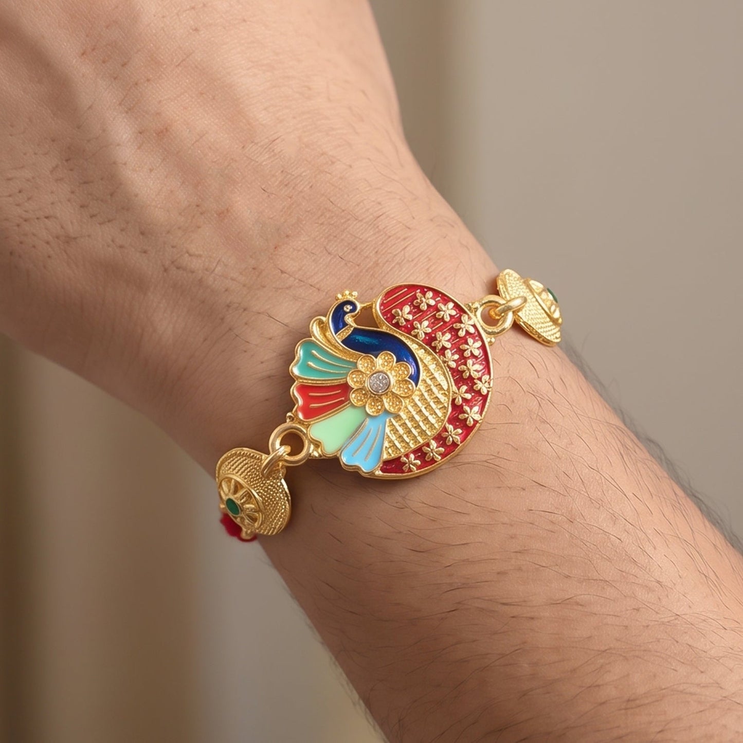 Premium Kundan & Pearl Designer Rakhi for Brother | Royal Rakshabandhan Rakhi