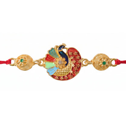 Premium Kundan & Pearl Designer Rakhi for Brother | Royal Rakshabandhan Rakhi