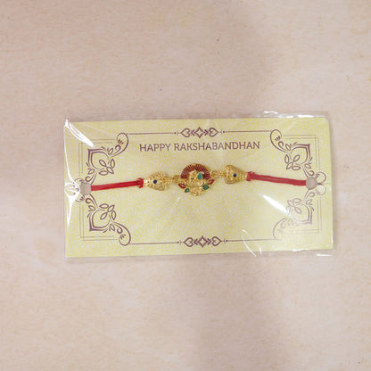 Colorful Crystal Beads Rakhi for Brother | Attractive Designer Rakhi