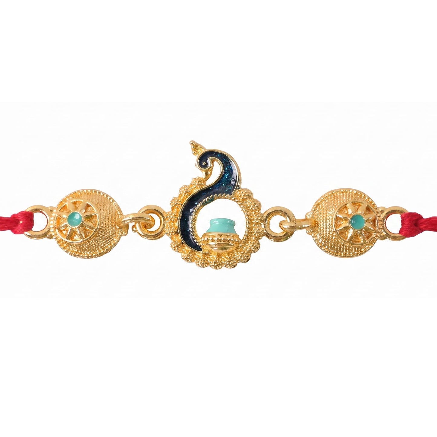 Designer Peacock Feather Style Rakhi for Brother | Beautiful Mor Pankh Rakhi