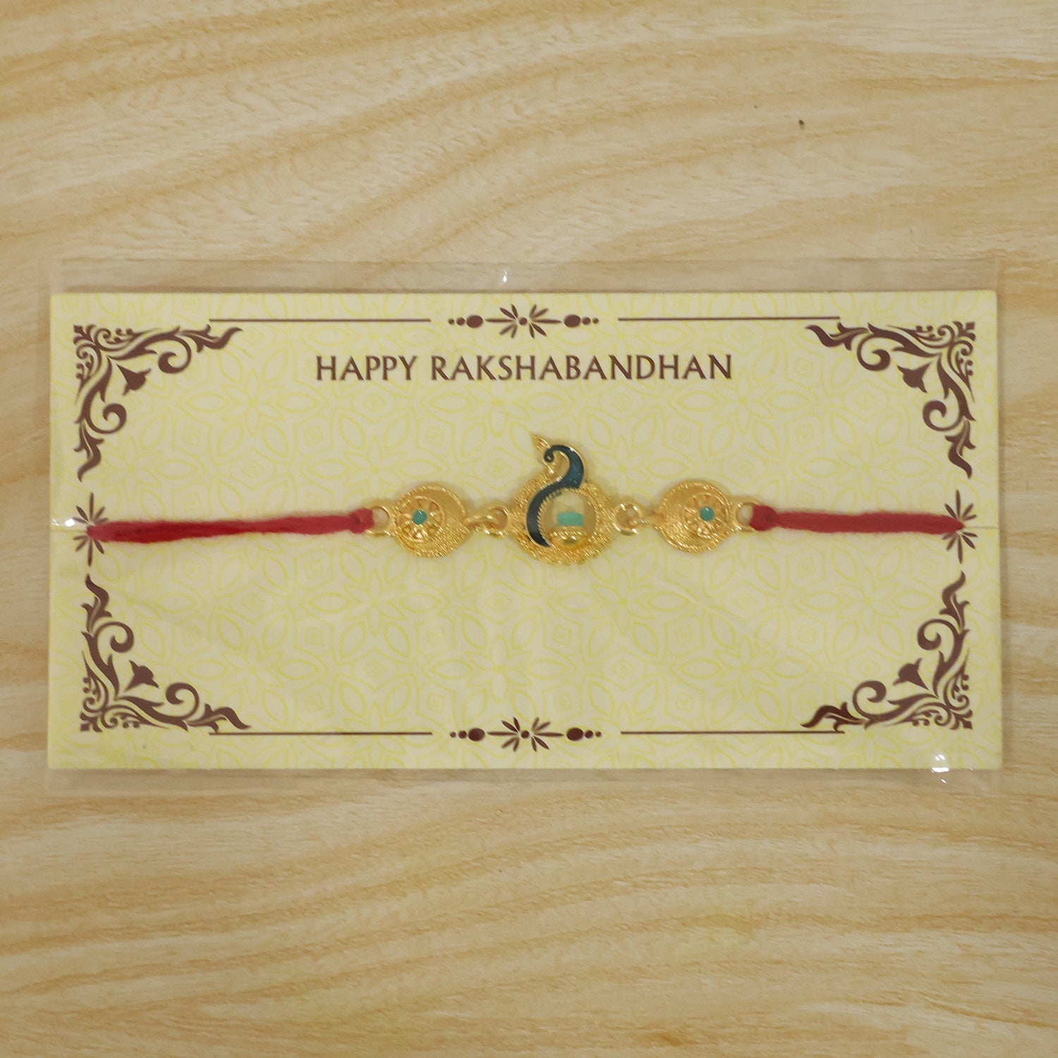 Designer Peacock Feather Style Rakhi for Brother | Beautiful Mor Pankh Rakhi