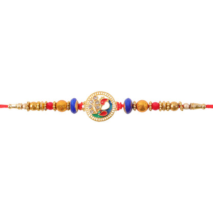 Classic AD Diamond Look Rakhi for Brother | Sparkling Premium Rakhi