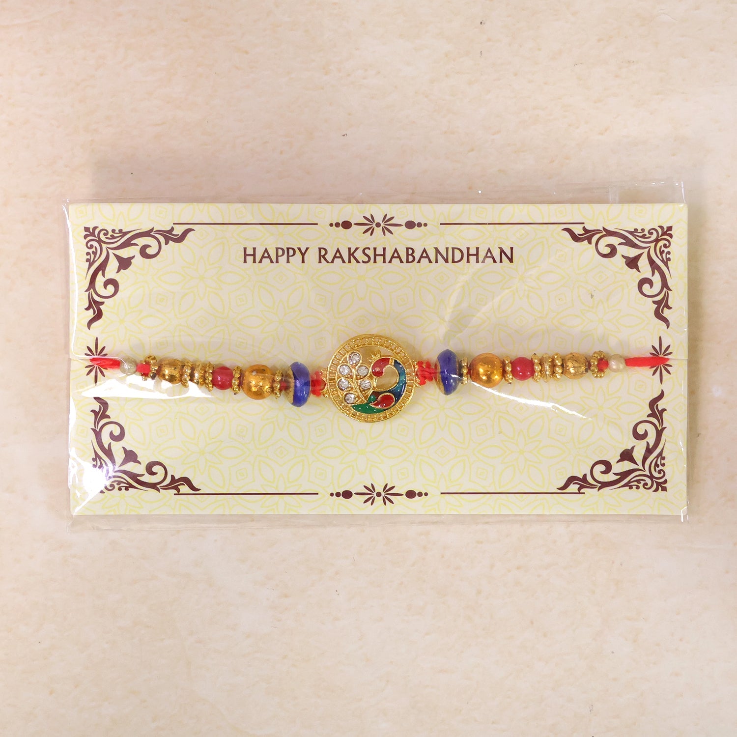 Classic AD Diamond Look Rakhi for Brother | Sparkling Premium Rakhi