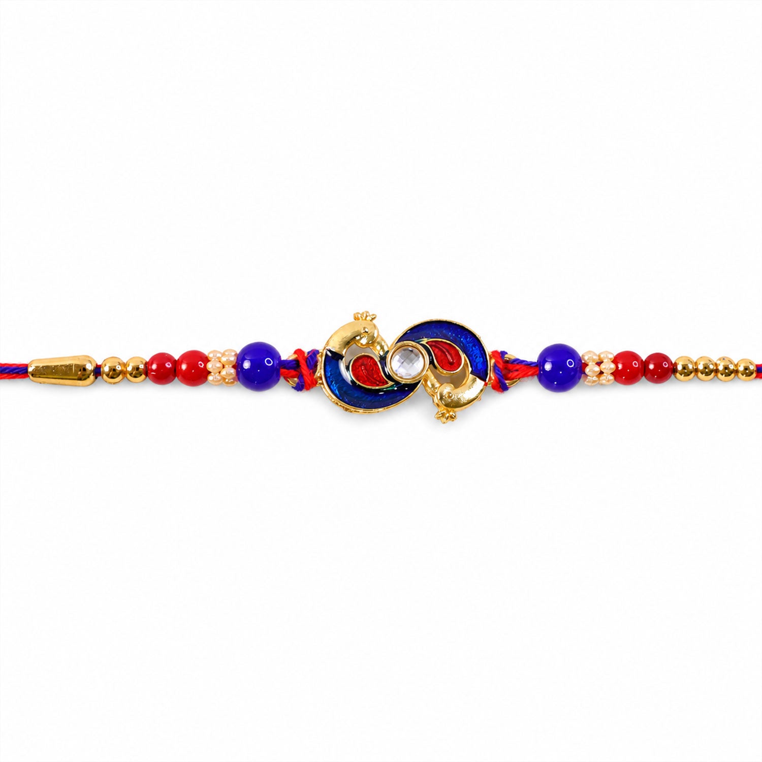 Beautiful Peacock Meenakari Designer Rakhi for Brother | Mor Design Rakhi
