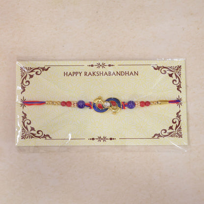 Beautiful Peacock Meenakari Designer Rakhi for Brother | Mor Design Rakhi