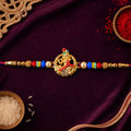 Sacred Rudraksha Beads Rakhi for Brother | Traditional Spiritual Rakhi