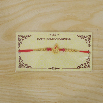 Premium AD Stone Floral Rakhi for Brother | Fancy Designer Rakhi