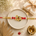 Divine Om Golden Rakhi for Brother | Religious Rakshabandhan Rakhi