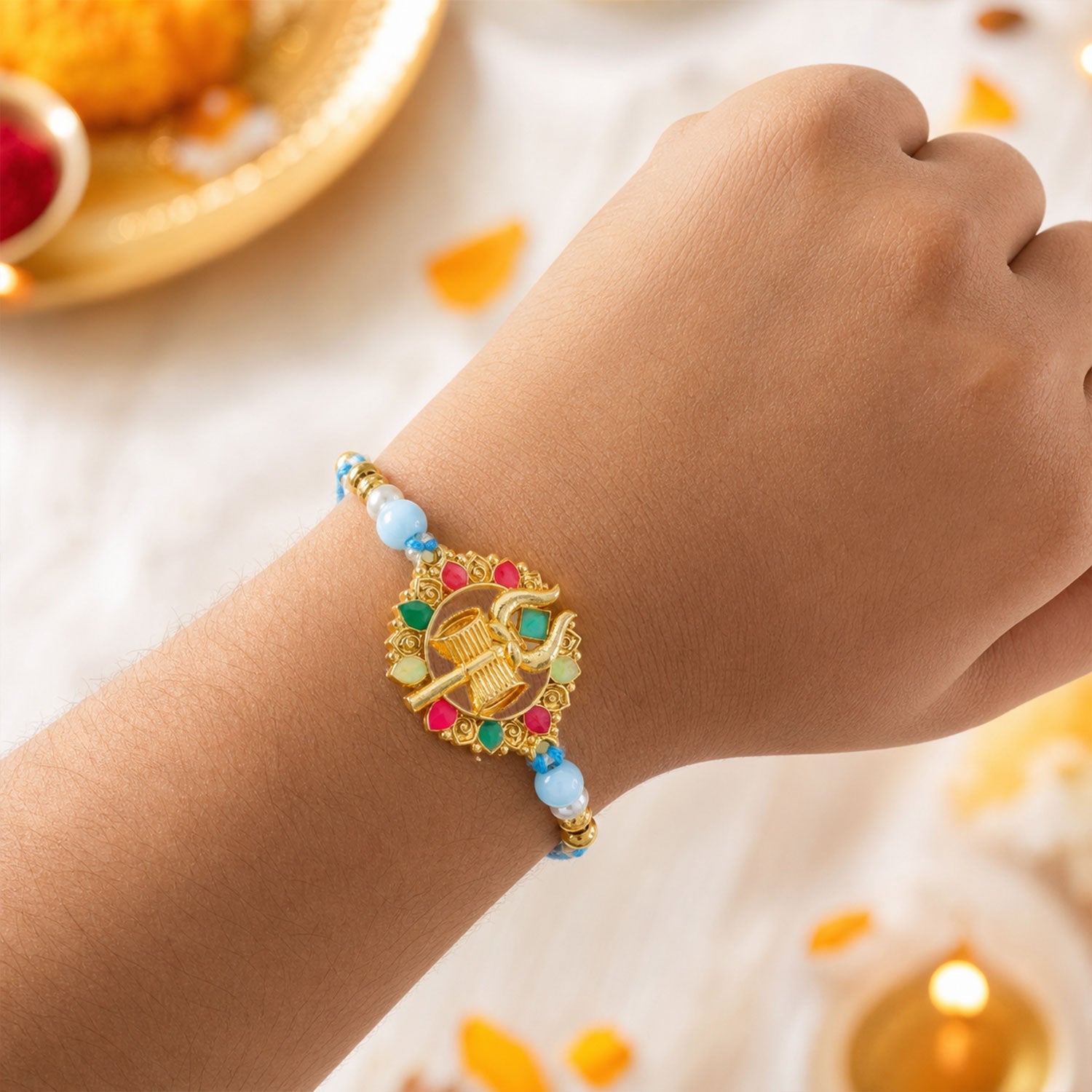 Fancy Stone Studded Designer Rakhi for Brother | Latest Premium Rakhi