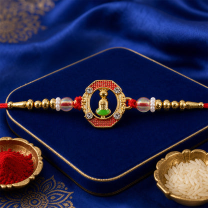 Traditional Meenakari Flower Rakhi for Brother | Colorful Festive Rakhi