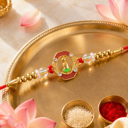 Traditional Meenakari Flower Rakhi for Brother | Colorful Festive Rakhi