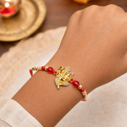 Premium Kundan Work Rakhi for Brother | Royal Designer Rakhi
